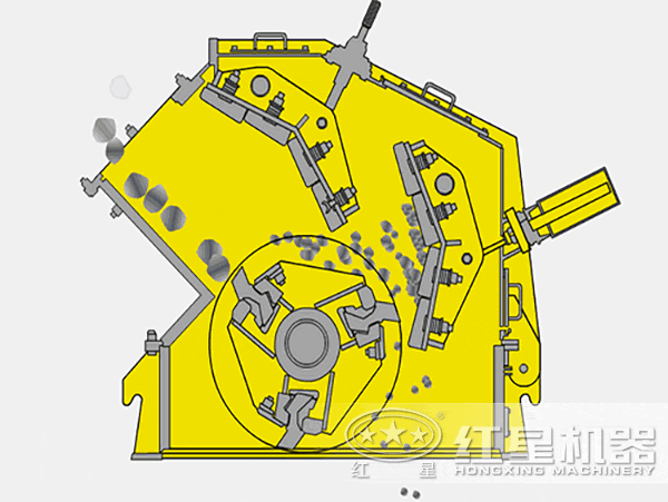 反擊式細(xì)碎機工作原理