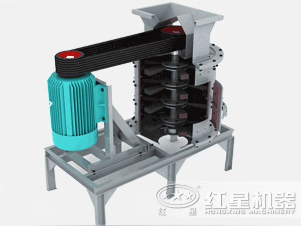 復(fù)合式破碎機(jī)動(dòng)態(tài)結(jié)構(gòu)圖