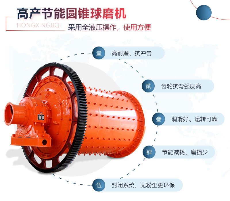 濕式球磨機(jī)性能優(yōu)勢(shì)